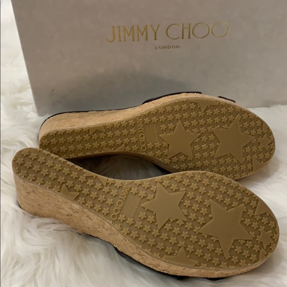 ✨NIB✨ Authentic  Jimmy Choo wedges size 39 1/2 - Picture 5 of 6